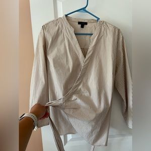 J. Crew Size Medium long sleeve wrap shirt
